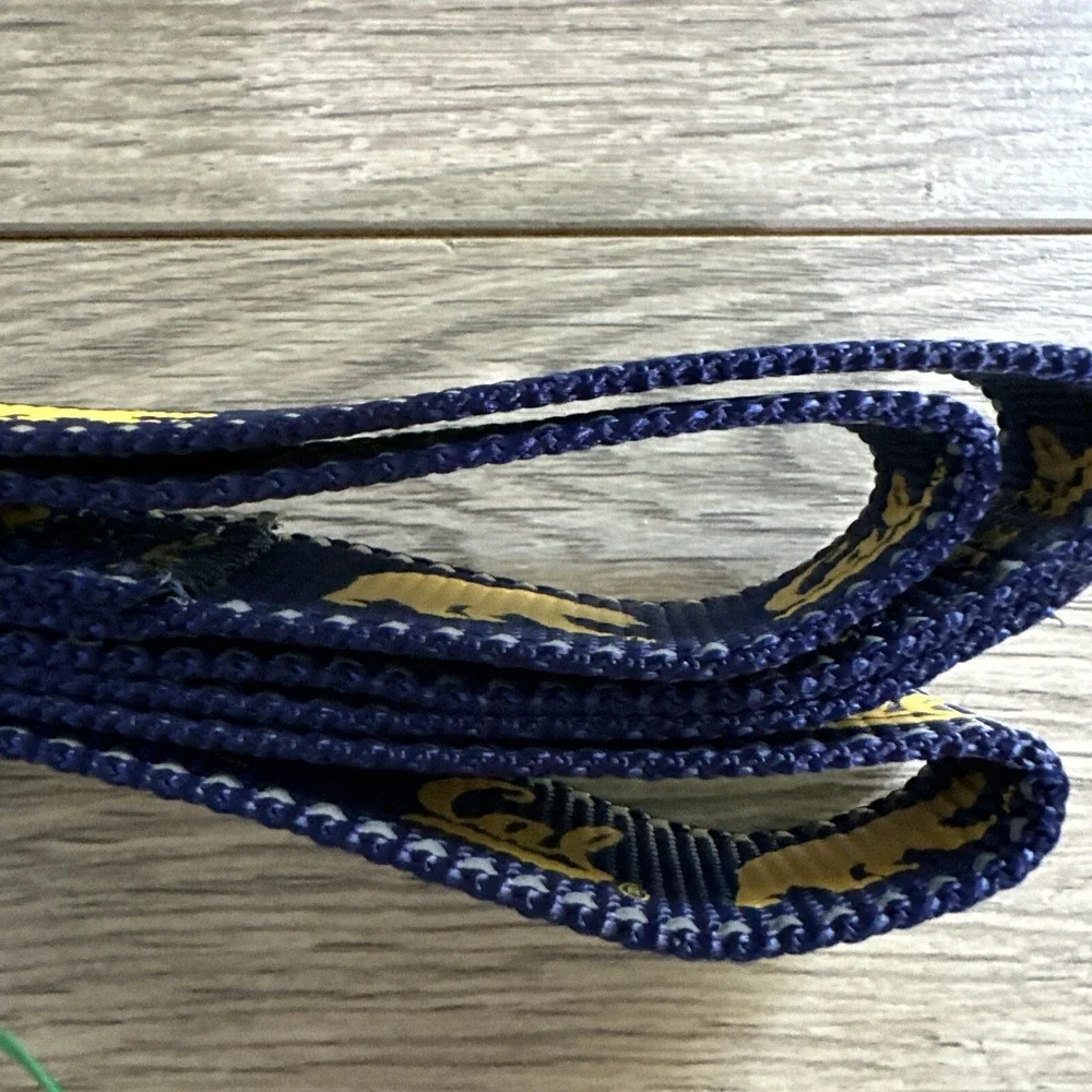 NCAA UC Berkeley Cal Golden Bears Dog Leash Navy Blue Excellent Reflective Logo